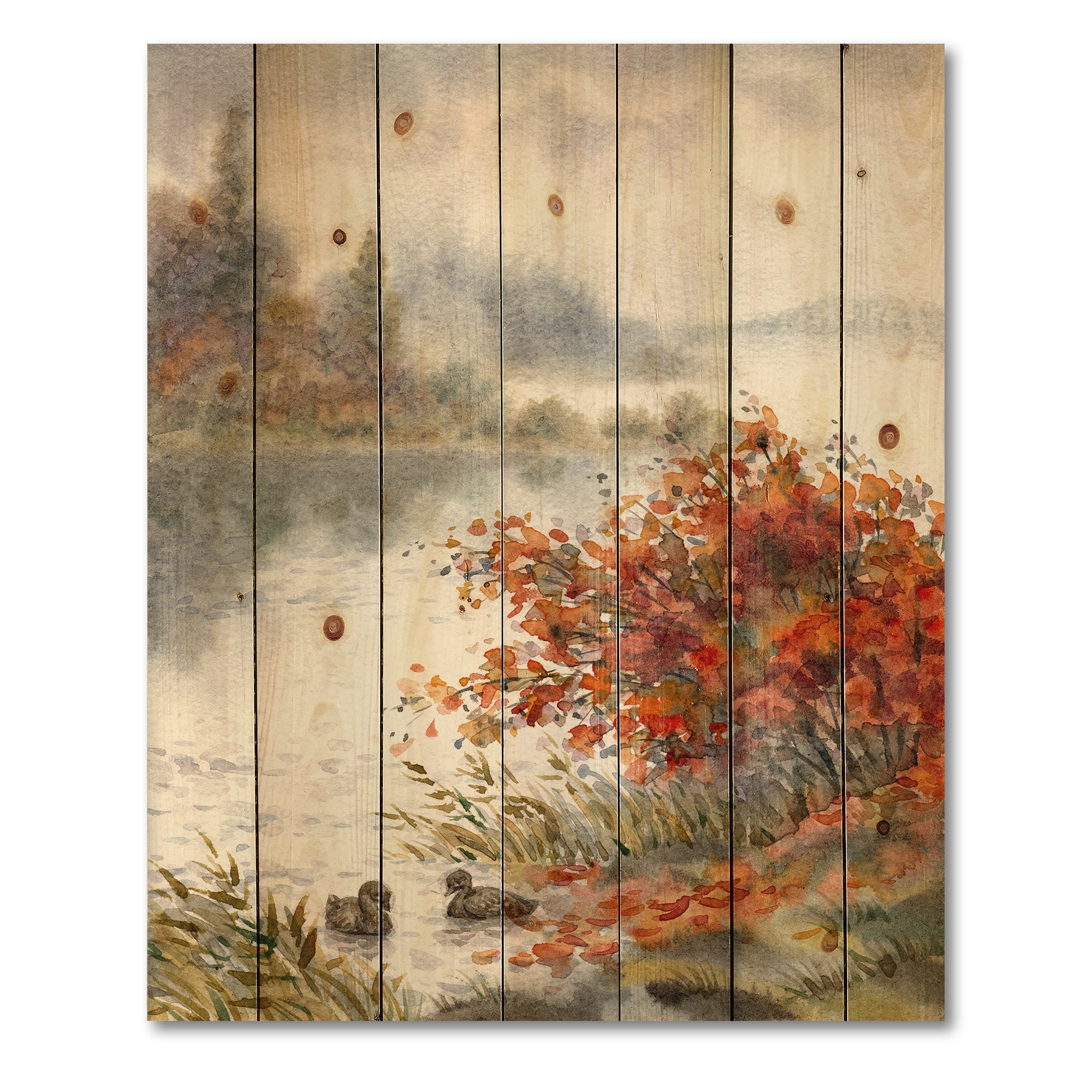 Designart - View Of The Lake In Autumn